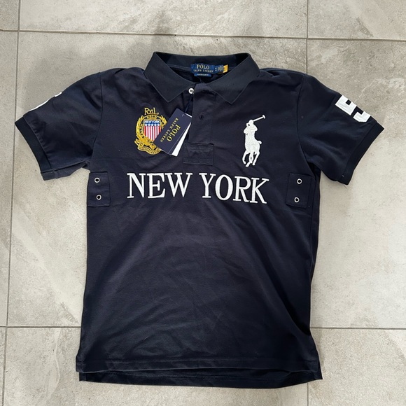 Ralph Lauren Other - Ralph Lauren Navy Polo Shirt with White Accents